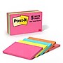 Post-it® Notes, 3" x 5" Cape Town Collection, 100 Sheets/Pad, 5 Pads/Pack (655-5PK)~#|#~sp22896051_sc7