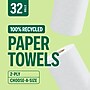 Perk™ Eco Recycled Paper Towels, 2-ply, 156 Sheets/Roll, 32 Rolls/Pack (PK63227CT)~#|#~A8C424F7-B179-4D35-BACC8C6116BDBD12_sc7