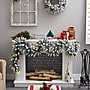 Nearly Natural 9' Flocked Artificial Christmas Garland with 50 Warm White LED Lights (W1310)~#|#~A8F93C52-1C5A-4C45-B33E57ED9DB8B450_sc7