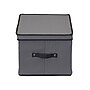 Household Essentials Large Stackable Folding Fabric Stemware Storage Box, 10.5" x 16.5"x 13", 39 Qt., Gray (52540-1)~#|#~A9128AC0-A6B1-4293-9AAF36285D105A92_sc7