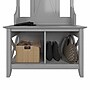 Bush Furniture Key West 66" Hall Tree with Shoe Storage Bench, Cape Cod Gray (KWS166CG-03)~#|#~A912D65C-B5A8-4A8C-878AF42B0034E2A9_sc7