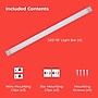 PureOptics LED Push Wire Under Cabinet Lighting Add-On Bar, Adjustable White and RGB, (1) 18" Bar (LEDUC18-CCTPW-B)~#|#~A91B6730-9B37-4EE3-BE2D5C408AABB06E_sc7