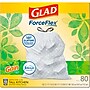 Glad ForceFlex Tall Kitchen Drawstring Trash Bags, 13 Gallon, White, Gain Original scent, 80/Box (78750)~#|#~A92839D2-2805-41D5-91FFF874B1A83171_sc7