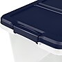 Home Logic 15 Qt. Latch Lid Storage Bins, Clear/White, 8/Pack (7101)~#|#~A95E27F4-5797-4E39-B2E5A18599EC104E_sc7