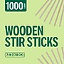 Perk Wooden Coffee Stirrers, 7 Inch, Disposable Stir Sticks for Coffee & Tea, Breakroom Supplies, 1000/Pack~#|#~A968288D-23ED-44DC-8567C2ABD3857FD9_sc7