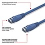 Staples TECH Cat‑6 Ethernet Cable – 25 ft. RJ45 Male‑to‑Male Network Patch Cable for Router, Modem, PC & Switch, Blue~#|#~A97D2157-DBB7-49A1-A0A97D8E344A0B04_sc7