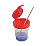 Deflecto No Spill Paint Cup, 3.46 w x 3.93 h, Red~#|#~A9D2D1E8-902C-4613-97E366A94A4ED3F0_sc7