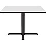 Correll Square-Shaped Dry-Erase Markerboard Cafe Table, 42" x 42", Frosty White/Black (BXT42DES-80)~#|#~A9DA93F5-3449-4C14-B6E85D38B74FC6CC_sc7