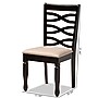 Baxton Studio Lanier Contemporary Fabric Dining Chair, Sand Brown/Espresso, 4/Set (153-9405-HiT)~#|#~A9EF4EC0-69F0-4D7B-9D39D7BF120AAE32_sc7