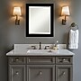 Amanti Art Brushed Black Beveled Bathroom Wall Mirror, 23.5" x 19.5", Black (A42678100279)~#|#~A9F3E9E1-881B-4B3A-8662CEE9C71CC143_sc7