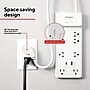 Staples TECH 8-Outlet 2-USB Port Surge Protector, 6', 2100 Joules, White (ST62775)~#|#~A9F5D3E0-C088-49CE-B791F18D34686507_sc7
