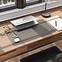 Smead Small Vegan Leather Anti-Slip Desk Pad, 23.6" x 13.7", Charcoal (64838)~#|#~A9F83759-A2C2-4406-AAECFFDEB3C6C44E_sc7