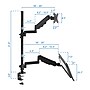 Mount-It! Single Monitor Sit-Stand Desk Mount with Keyboard Tray, Up to 32", Black (MI-7995)~#|#~AA0ADE7F-E871-419D-8E1F54D6E10A06E0_sc7