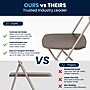 Flash Furniture HERCULES Plastic Folding Chair, Premium Brown, 52/Pack (52LEL3BRN)~#|#~AA330BDC-3F75-45E6-8BC09690F7A4B7CB_sc7