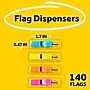 Post-it Flags, .47", Assorted Colors, 140 Flags/Pack (683-4ABX)~#|#~AA390AF7-C249-47ED-A93C393BB3EC57E7_sc7