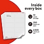 Staples Laser/Inkjet Shipping Labels, 2" x 4", White, 10 Labels/Sheet, 250 Sheets/Pack, 2500 Labels/Box (ST18066-CC)~#|#~AA4B9667-FDBF-41E4-91A8FD3DEFE522F1_sc7