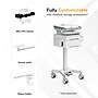 Mount-It! MedHub Height-Adjustable Medical Cart with 2 Lockable Drawers, Power Strip and Locking Casters, White/Grey (MI-16037)~#|#~AA5C462A-C0F4-4A5E-8B0A690483C788A5_sc7