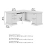 Bush Business Furniture 66"W Arlington L Shaped Desk with Drawers and Keyboard Tray, Harvest Cherry (WC65570-03K)~#|#~AA67BC5A-A029-4503-B16375B484ADA7AE_sc7