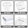 Mind Reader Stackable Plastic Desk Tray Set, Clear, 25 Pieces (DRORG25-CLR)~#|#~AA7560FF-BA08-471D-89E1BD8CF8610D18_sc7