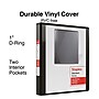 Staples 1" 3-Ring View Binders, D-Ring, Black, 12/Pack (26431CT)~#|#~AA909F2B-B1AD-4C83-A9FFE96BBFDCC6DE_sc7