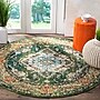 Safavieh Monaco Collection 4' Round Indoor Area Rug, Machine Made, Forest Green/Light Blue (MNC243F-4R)~#|#~AA93FDBF-9352-47D7-A5C895D3B2A62702_sc7