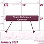 2027 Brownline Classic 22" x 17" Monthly Desk Pad Calendar, White/Burgundy (C1731)~#|#~AAA7F160-9916-4E11-936D8A844E4F22A3_sc7
