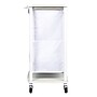 Household Essentials 3-Section Rolling Laundry Sorter with Lid, Polyester, White (HE1119)~#|#~AAE920C3-9EC0-4428-88101B3D5CC9919E_sc7