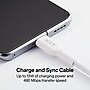 NXT Technologies™ 6 Ft. Braided USB-C to USB-A Cable, White (NX60472)~#|#~AB1DC7C3-D612-4643-80F363DB6623A8F9_sc7