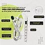 GoGreen Power 6-Outlet Surge Protector, 15', White (GG-16315-15)~#|#~AB458904-5EB3-4919-A3138D4A50587552_sc7