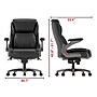 Staples Randolph Ergonomic Bonded Leather Executive Big & Tall Chair, 400 lb. Capacity, Black (ST62818)~#|#~AB4670DF-5B30-4B2C-84AE3B58A67CC50F_sc7