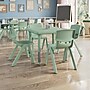 Flash Furniture Emmy Square Activity Table Set, 24" x 24", Height Adjustable, Sage (YCX232SQRTBSGEE)~#|#~AB697D26-B072-4C90-BB3F76B93D4BFBB4_sc7