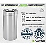 Alpine Industries Stainless Steel Trash Can with Open Lid, 27 Gallon, Silver (ALP475-27)~#|#~AB8EF662-C8AA-44DC-990D2E83E38A3188_sc7