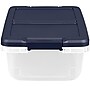 Home Logic 15 Qt. Latch Lid Storage Bins, Clear/White, 8/Pack (7101)~#|#~ABA1B07C-751A-4D1D-95FB3317BA6BD084_sc7