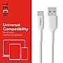 Staples TECH USB-C to USB-A Charging Cable, 3.3 ft., 480 Mbps, White (ST62337)~#|#~ABA2889F-A6CD-48D4-826507402A5D36BD_sc7