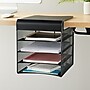 Safco Onyx 4-Compartment Hanging Steel Mesh Organizer, Black (SAF3242BL)~#|#~ABA3D8C8-18A5-4D41-8E3F8145791332D3_sc7