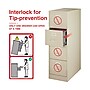 Staples Heavy Duty 4 Drawer Vertical File Cabinet, Letter Size Documents, 26.5" D x 15" W x 51.97" H, Putty/Beige~#|#~ABA6BC1F-B970-4EA6-A541E06C110F62B1_sc7