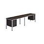 Boss Office Products Simple System 132"W 2-Person Workstation Desk Bundle, Driftwood, 2/Set (SGSD006-102)~#|#~ABB4CABC-AF23-41F1-BF3B098D59DF584E_sc7