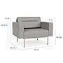 Lesro Darsey Bariatric Vinyl Guest Chair, Gray (DS1401.FSV-01CHGY)~#|#~ABCA6CBF-AE80-41A4-9E8C97C51E07AEA0_sc7