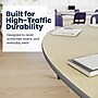 Flash Furniture Wren Kidney Activity Table, 96" x 48", Height Adjustable, Light Natural Top/Silver Frame (XUA4896KDLNTAC)~#|#~ABD3C755-E4EC-442F-82A19AA9669FBEC6_sc7