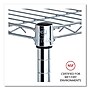 Alera 5-Shelf Wire Shelving Kit with Casters and Shelf Liners, 36" x 18" x 72", Silver (ALESW653618SR)~#|#~AC006DBC-7E6C-4BA2-9CA8C4A94F7D1CFC_sc7