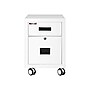 FireKing 2-Drawer Mobile Vertical File Cabinet, Letter/Legal Size, Lockable, Fire Resistant, 22.13"D, Arctic White (2M1822-1AW)~#|#~AC194D8D-F040-4115-90209CA32DF9317F_sc7