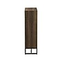 Household Essentials Wrap 41.5" 3-Shelf Bookcase, Brown/Black Laminate/Steel (8260-1)~#|#~AC1BAB46-57C2-4BC0-9C3E018AF0733BB5_sc7