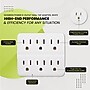GoGreen Power 6-Outlet Wall Tap, White, 3/Pack (GG-16000TW)~#|#~AC331FFA-787A-49D4-B63E0AEC5AA3B761_sc7