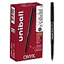 uniball Onyx Rollerball Pens, Micro Point, 0.5mm, Black Ink, Dozen  (60040)~#|#~E815E9E0-8360-43FE-916BC9BDB71B3F07_sc7