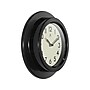 Infinity Instruments Retro Escape Wall Clock, Plastic/Glass, 9.75"Dia. (20305BK-4543)~#|#~AC5DCC71-6083-4ADA-BD1422EFD796930F_sc7