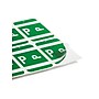 Smead® Alpha-Z Color-Coded Second Letter "P" Labels, 10 Labels Per Sheet, Dark Green, 1"H x 1 5/8"W, 100 Labels/Pk~#|#~AC5E9CFA-692D-4CB1-B9063DC9258D2CC0_sc7