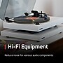 Fluance IB40 Turntable Isolation Base Anti-Vibration Wood Platform with Height Adjustable Feet and Bubble Level, Black~#|#~AC67A804-479A-49BA-8C4AC6EE8190A545_sc7