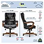 Serta Conway Ergonomic Bonded Leather Executive Big & Tall Chair, 350 lb. Capacity, Black/Brown (CHR100007)~#|#~AC803879-C6B4-4F85-9CE4173E4982B5F5_sc7