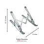 OTM Essentials 11.85" x 2.26" Aluminum Adjustable Laptop Stand, Silver (OB-A2E)~#|#~AC94E727-DEB7-43EE-AF00F788DA230D4D_sc7