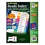 Avery Ready Index Table of Contents EcoFriendly Paper Dividers, 1-12 Tabs, Multicolor, 3 Sets/Pack (11083)~#|#~ACB3712F-626F-42E7-909190EEC8F85615_sc7